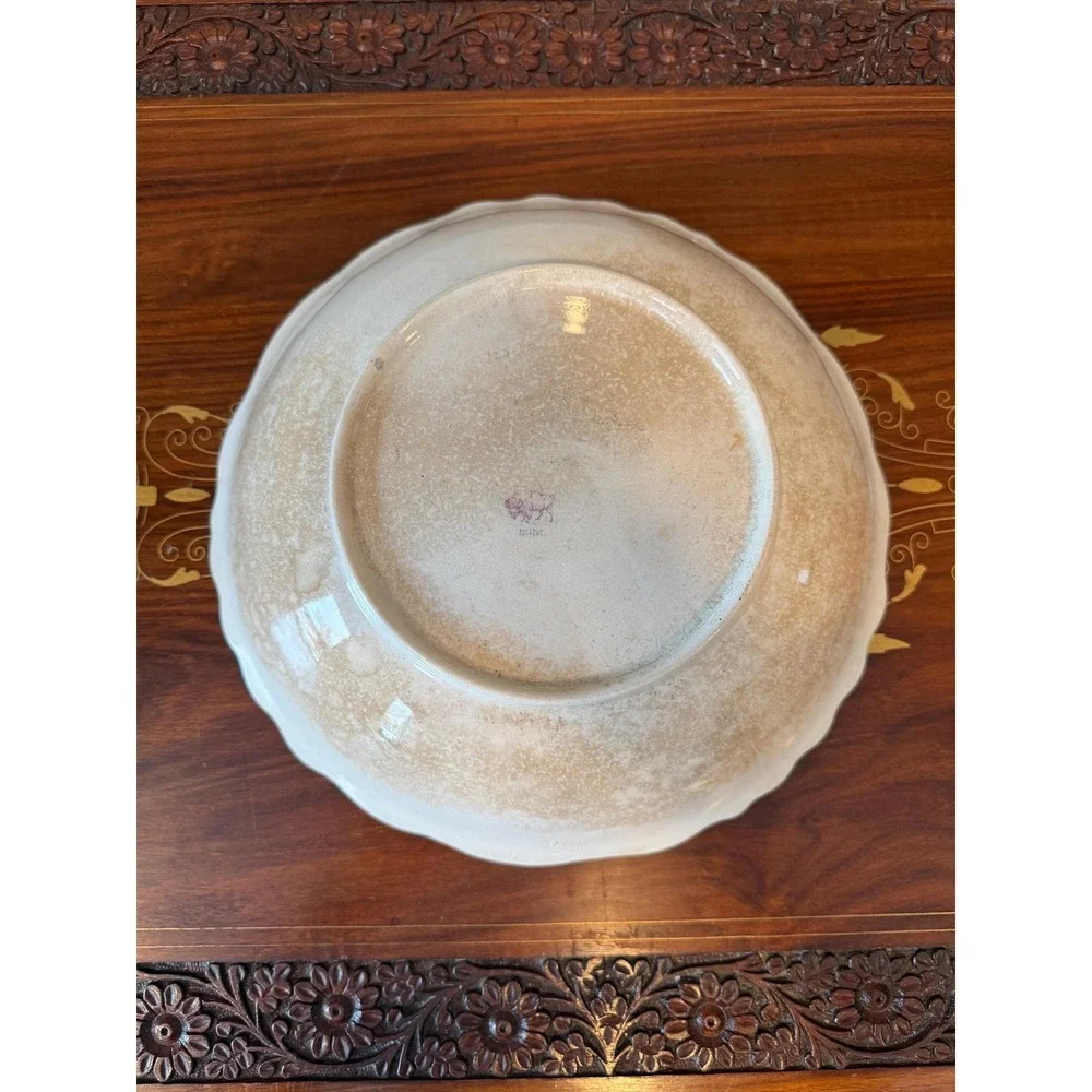Antique Buffalo Pottery Floral Art‎ Nouveau Bowl 11